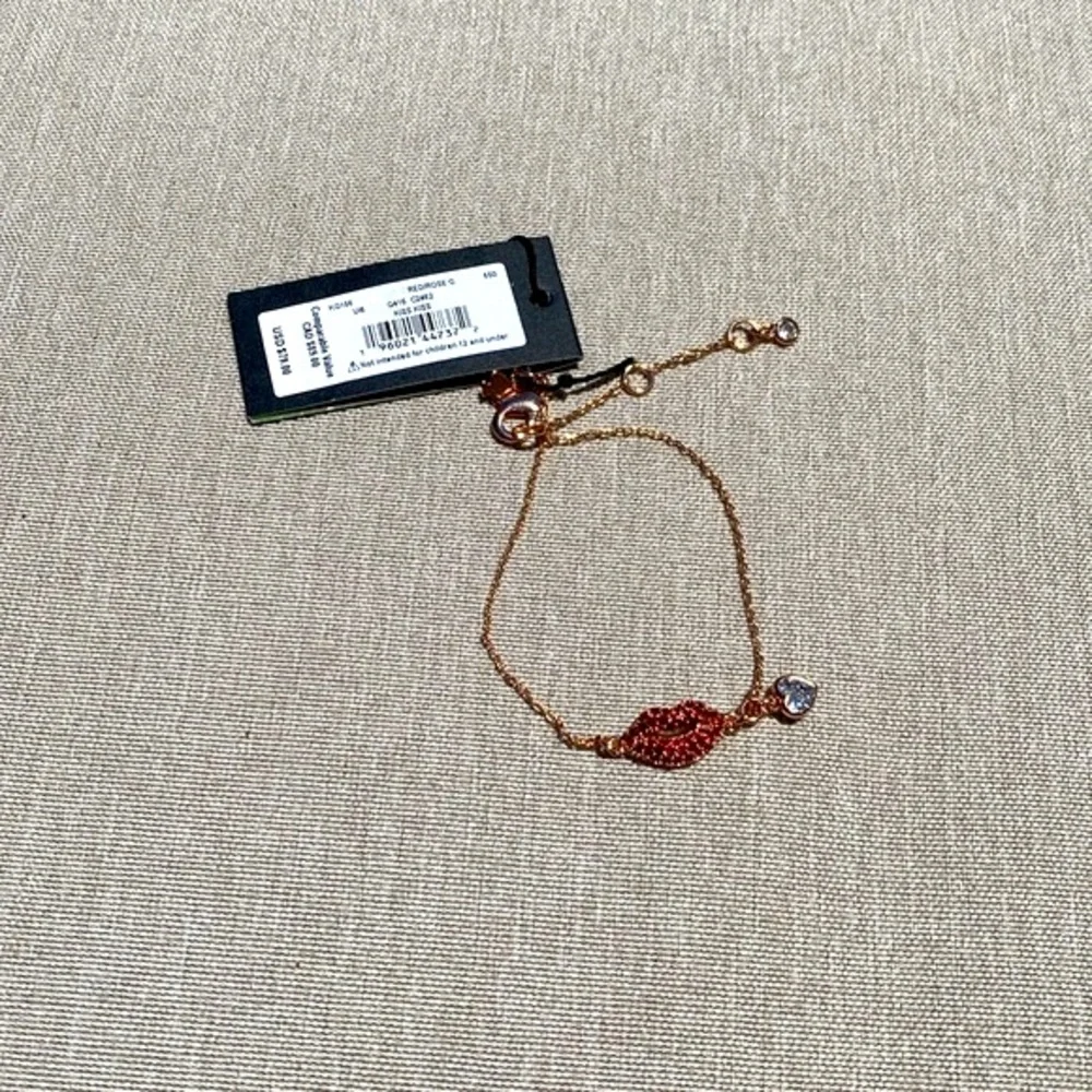 Kate Spade kiss kiss hot lips bracelet rose gold - Picture 4 of 4